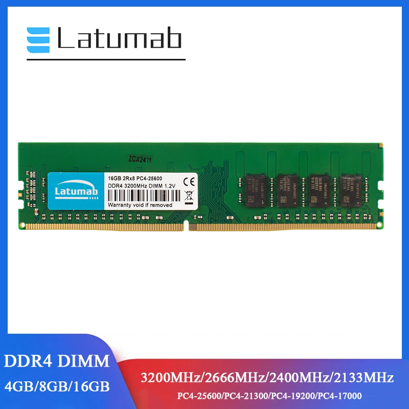 Ddr4 3200 16Gb - Latumab RAM DDR4 데스크탑 메모리, 2666