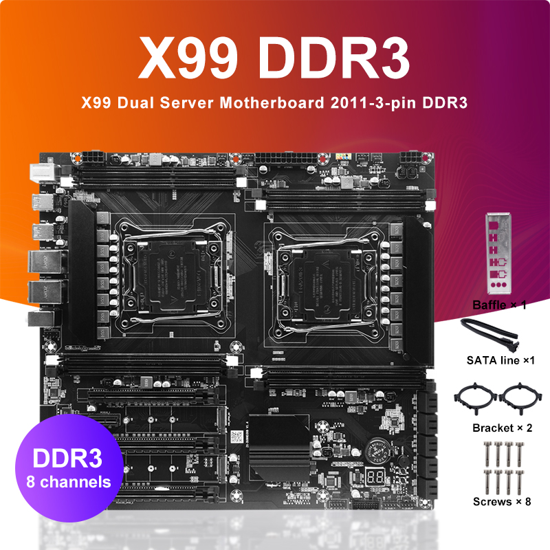 Ecc Ram Server - X99 듀얼 소켓 Cpu 마더보드 Lga2011-3